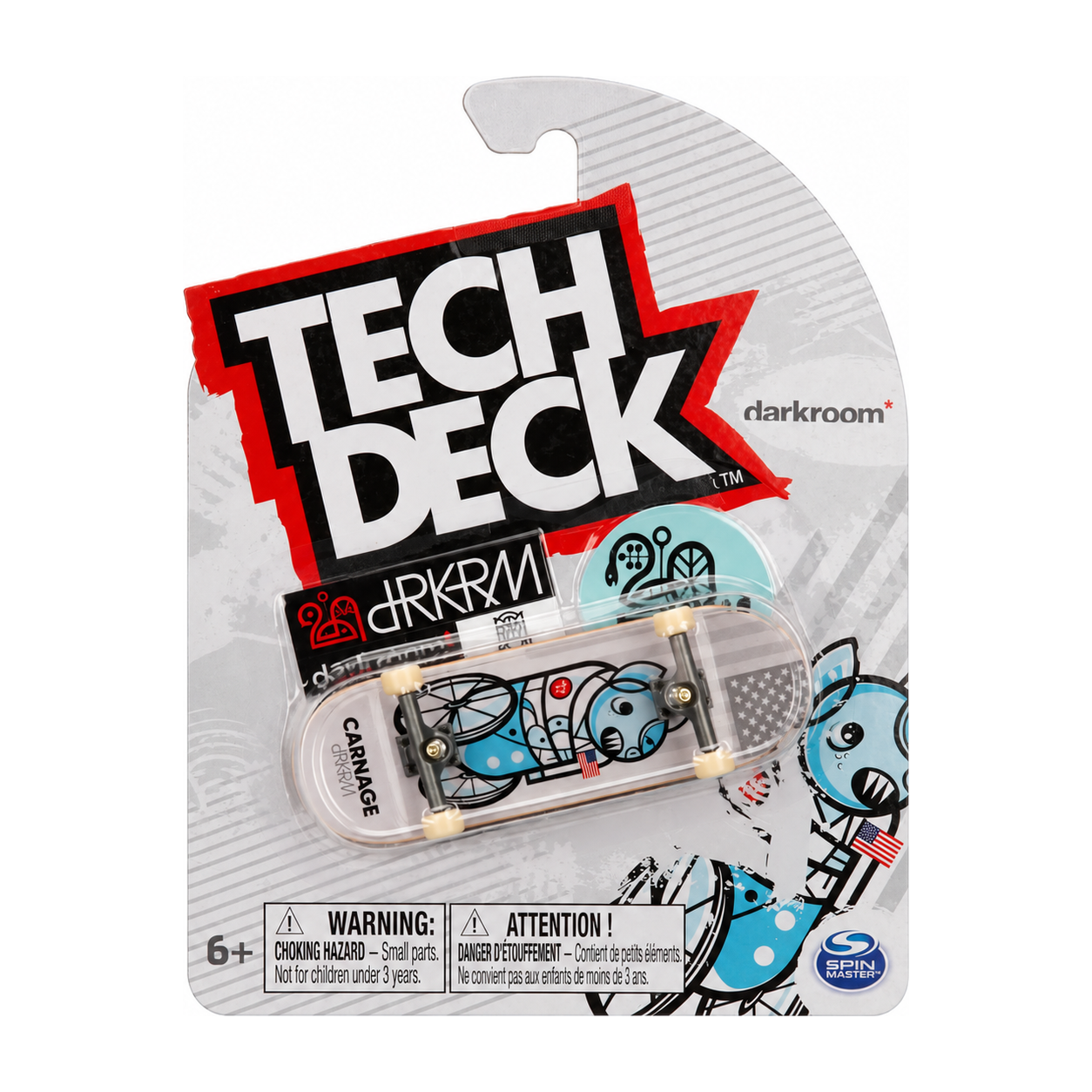 Tech Deck + Hediye Sticker Paketli Parmak Kaykayı Darkroom Carnage 