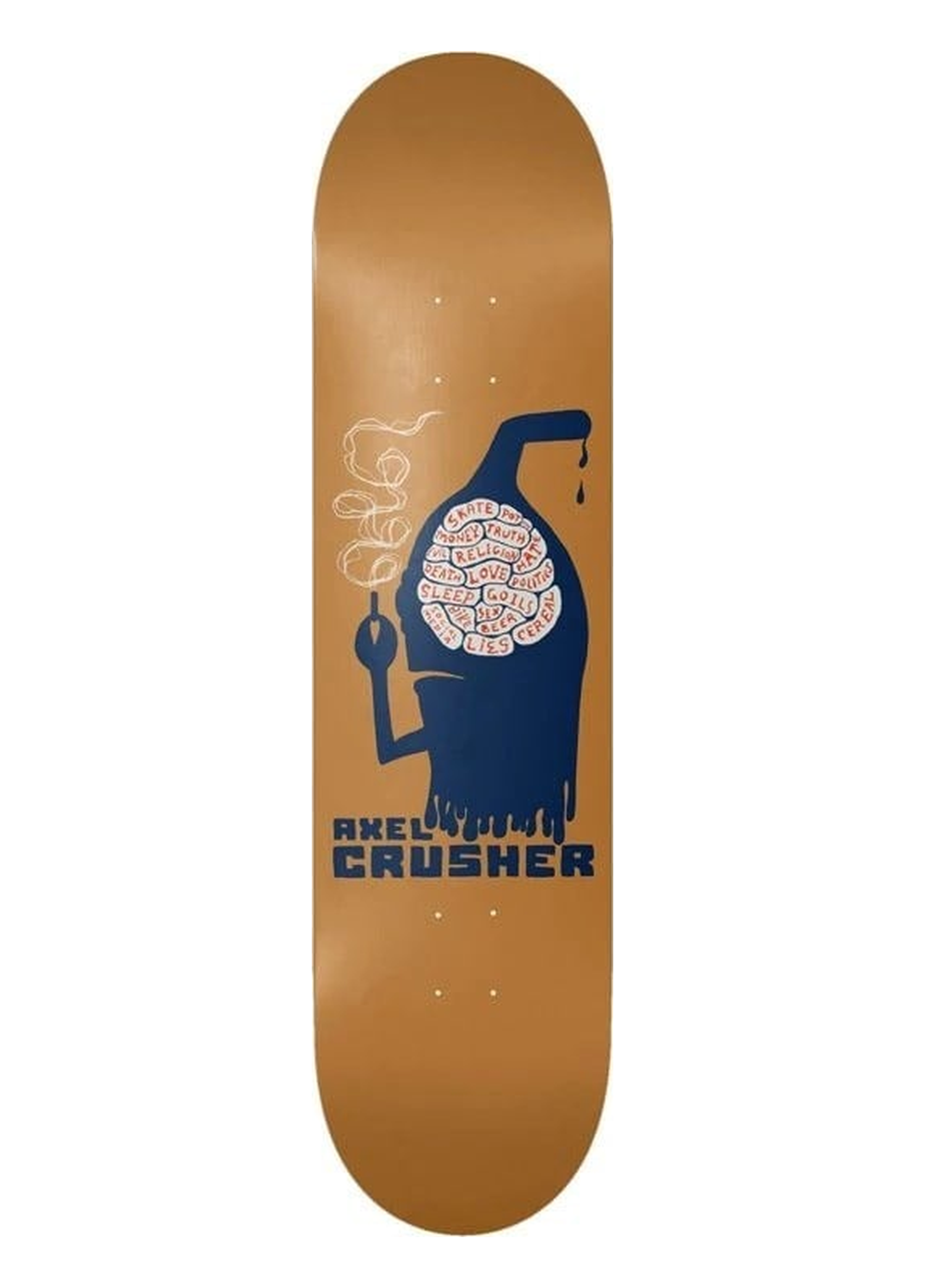 Toy Machine 8.25 Axel Silowet Brown Deck Profesyonel Kaykay Tahtası 