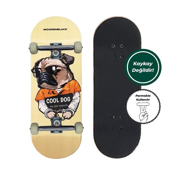 Woodenblack 34mm Cool Dog Fingerboard Complete 