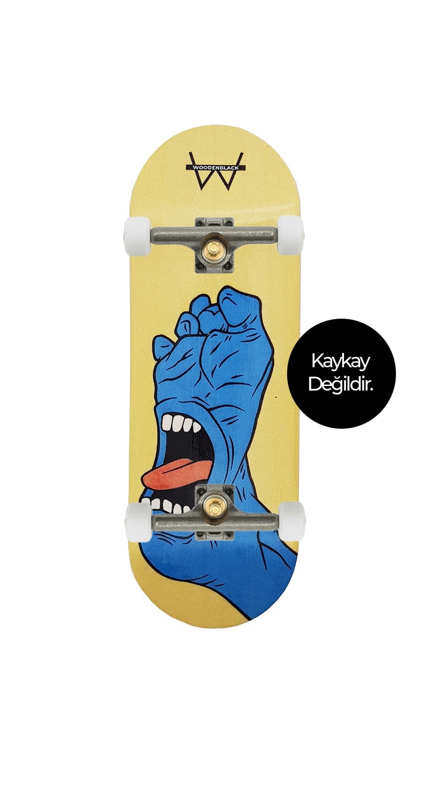 Woodenblack 34mm Kick Push Fingerboard Complete 