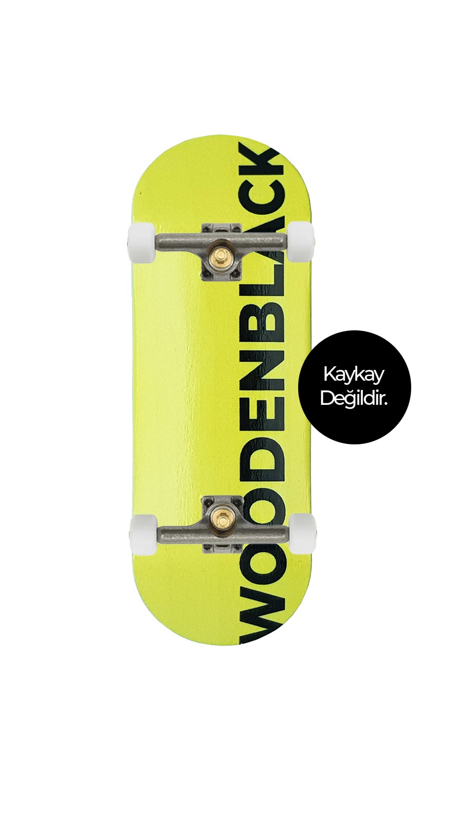 Woodenblack Basic Logo Yellow Pro Fingerboard Complete 