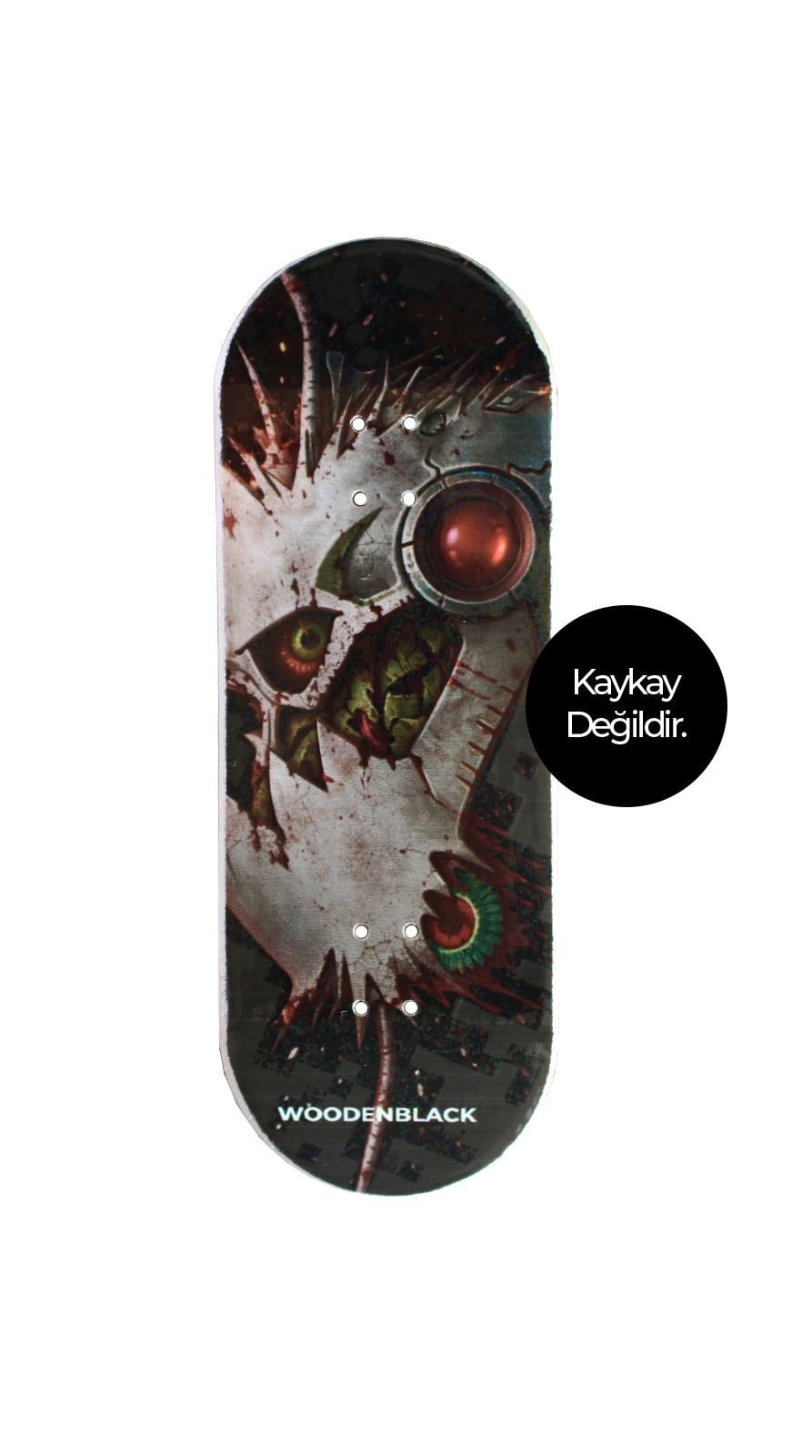 Woodenblack Cyber Skull Fingerboard Deck 