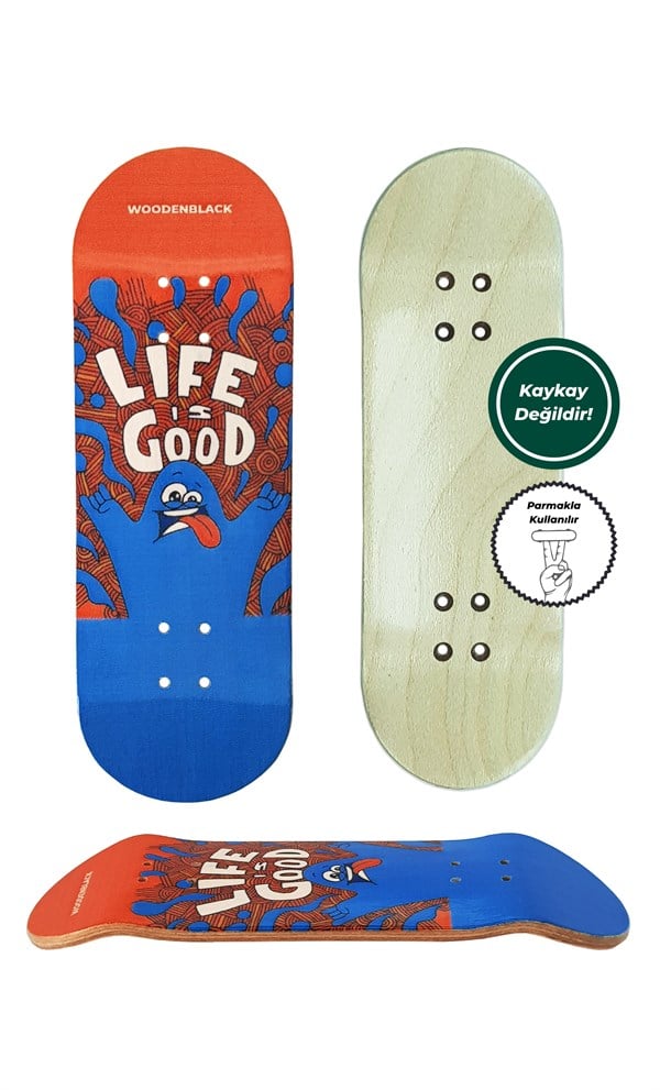 Woodenblack Life Is Good Fingerboard Deck 