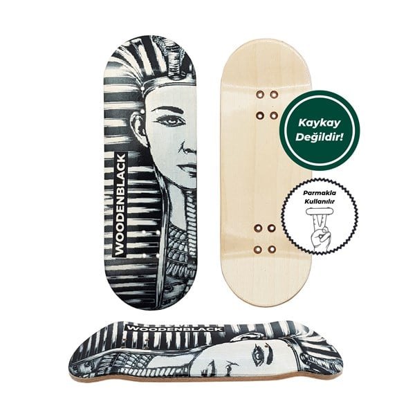 Woodenblack Mummy Face Fingerboard Deck 