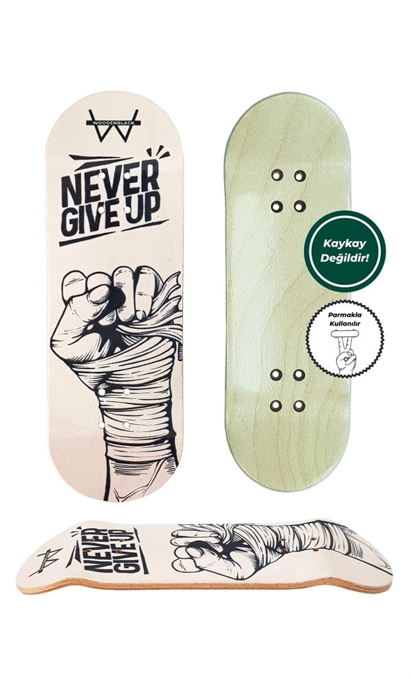 Woodenblack Never Give Up Fingerboard Deck 