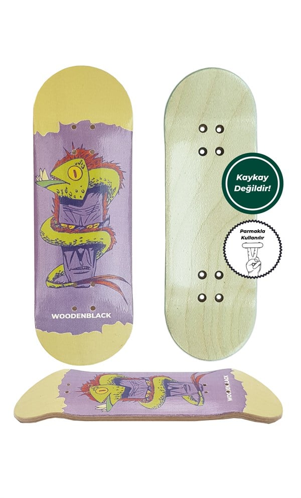 WOODENBLACK SNAKE FISH DECK/PARMAK KAYKAY 