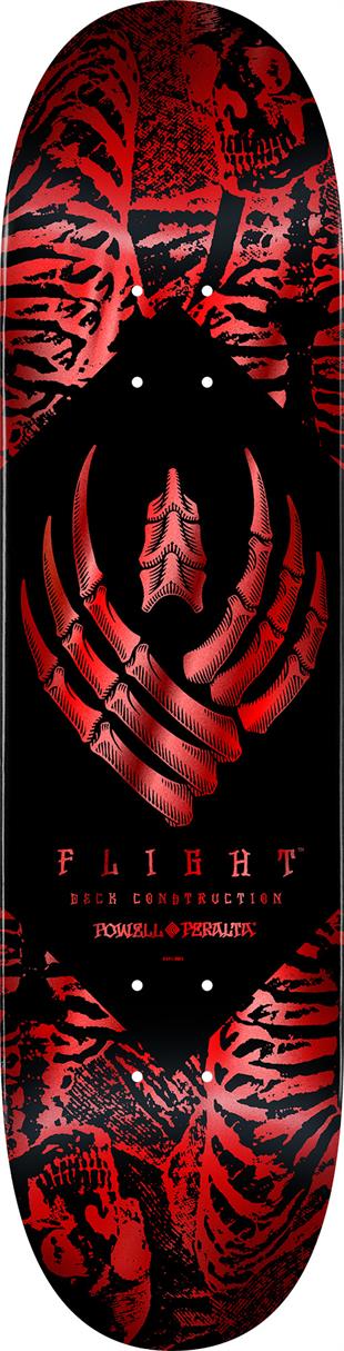 FLIGHT ® Powell Peralta 8.38 Skeleton Red Foil Deck Kaykay Tahtası 