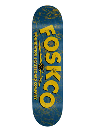 Foundation 8.0 Fosko Yellow Deck Profesyonel Kaykay Tahtası 