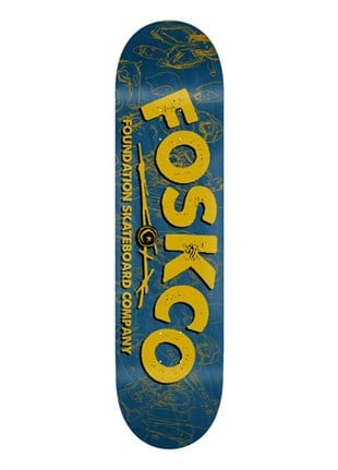 Foundation 8.0 Fosko Yellow Deck Profesyonel Kaykay Tahtası 