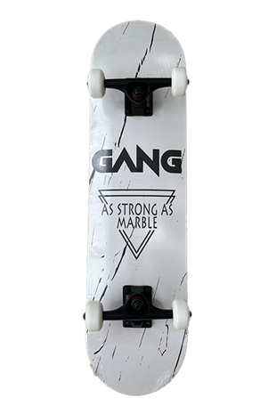 Gang 8.0 Marble White Complete Profesyonel Kaykay 