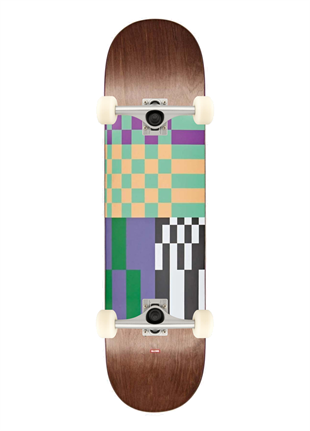 Globe 8.0 G2 Check Please - Dark Maple Grunge Complete Profesyonel Kaykay 