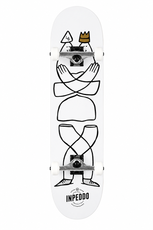 Inpeddo 8,0 Lucas Beaufort Smarty White Complete Profesyonel Kaykay 