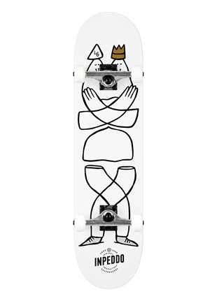 Inpeddo 8,25 Lucas Beaufort Smarty White Complete Profesyonel Kaykay 