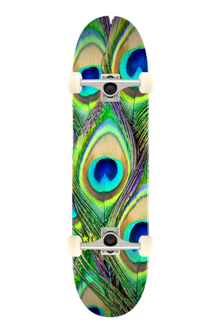 Mini Logo 8.0 Peacock Feather Complete Profesyonel Kaykay 