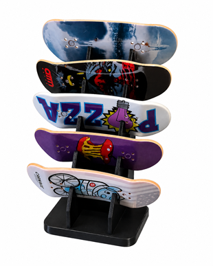 Tech Deck 5 Adet Tahta ve Fingerboard Standı Hediye Sticker Paketli 