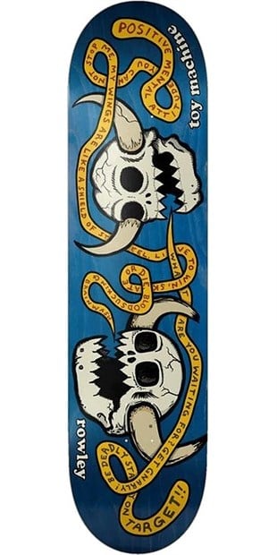 Toy Machine 8.25 Rowley Skulls Blue Deck Profesyonel Kaykay Tahtası 