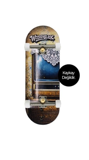 Woodenblack Siyah Beyaz Pro Fingerboard Complete 34mm  
