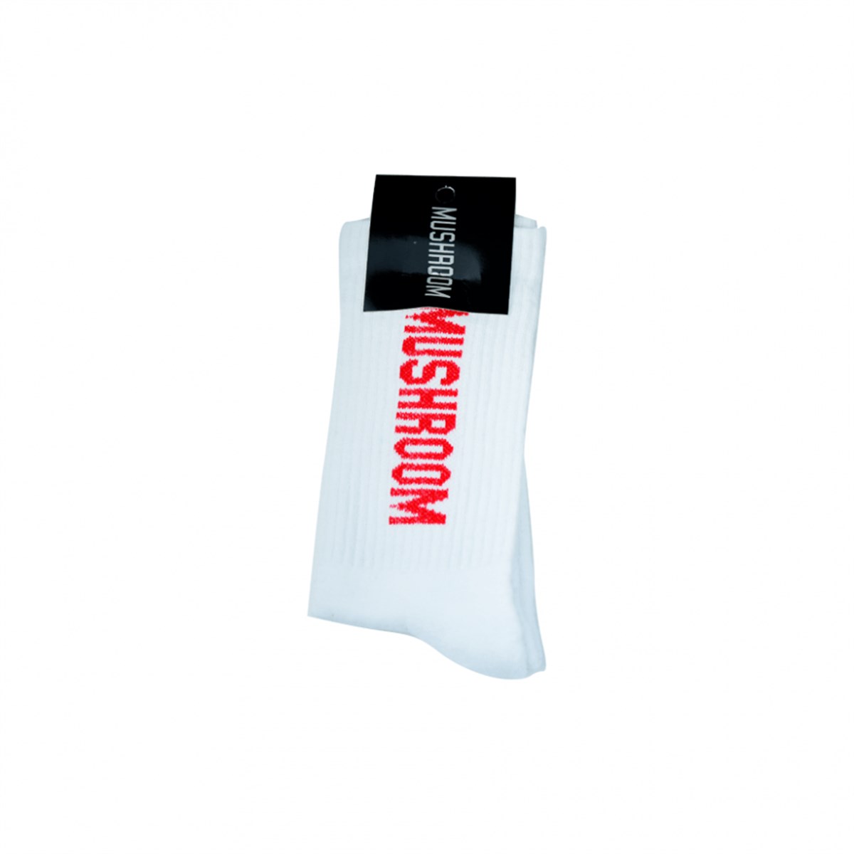  Mushroom Socks-White & Red