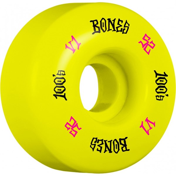 BONES 100S KAYKAY TEKERLEK SETİ YELLOW 52MM 100A 