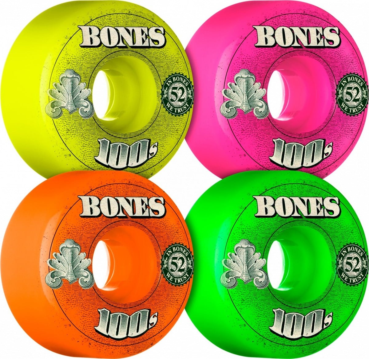 BONES 100S OG fORMULA Kaykay Tekerlek Seti V1 52mm 100A