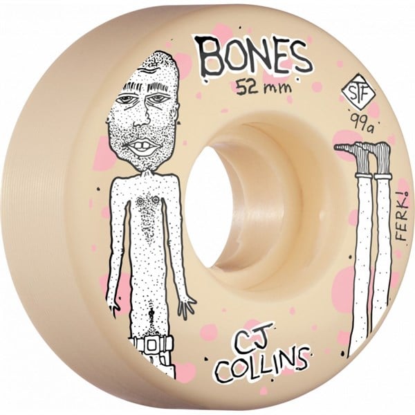 BONES PRO STF COLLINS FERK KAYKAY TEKERLEK SETİ 52MM V3 SLİM 99A