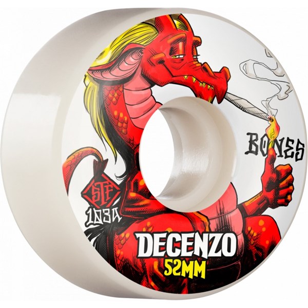 BONES PRO STF DECENZO RED DRAGON KAYKAY TEKERLEK SETİ 52MM V2 LOCKS 103A 