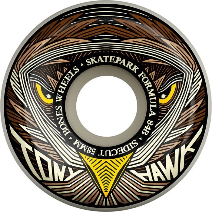Bones SPF Hawk Night 58MM P5 Sidecut 84B White Wheels 
