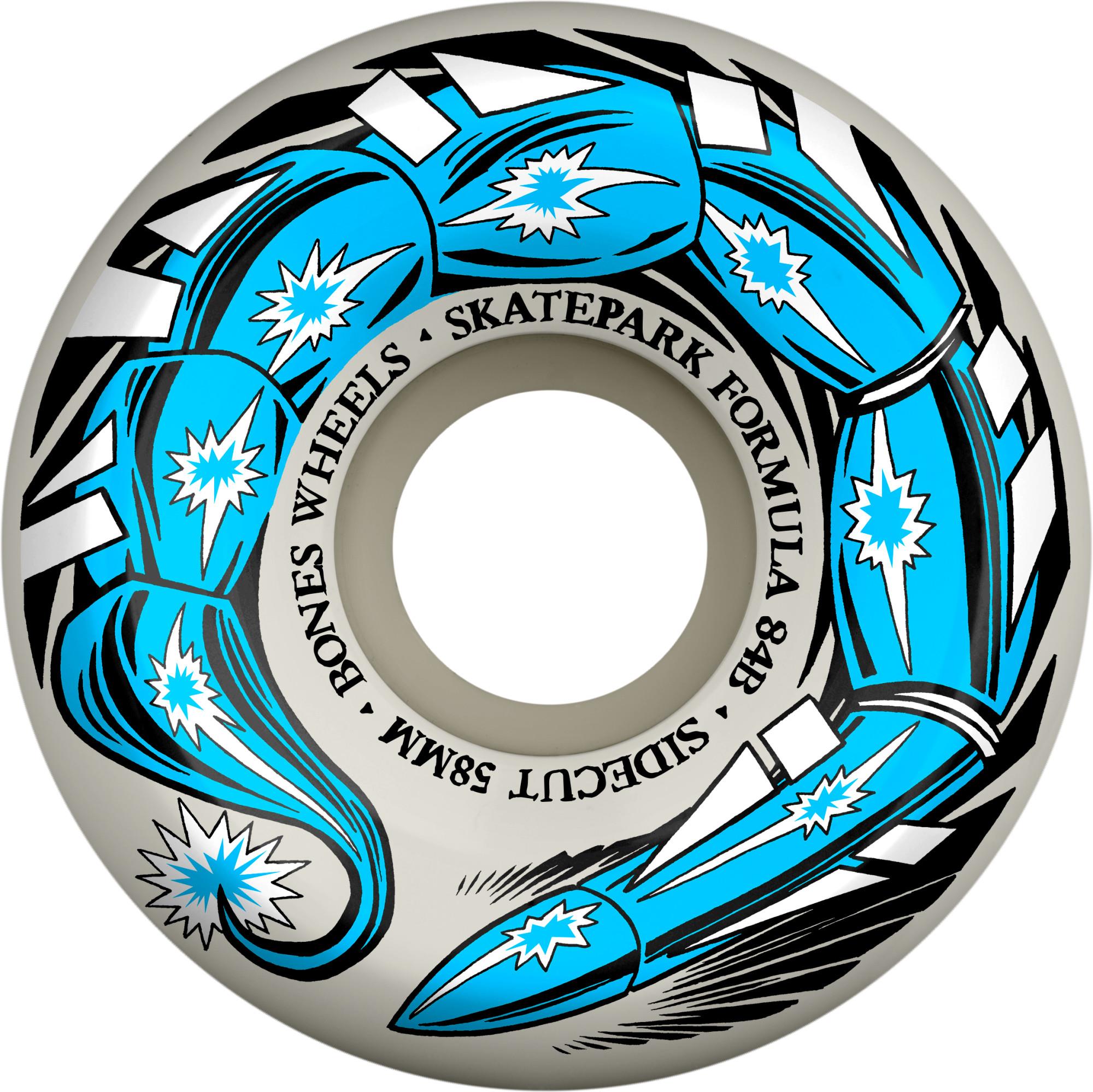 Bones SPF Scorpeedo 58MM P5 Sidecut 84B White Wheels 