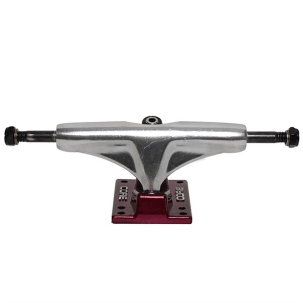 CORE TRUCK SILVER RED HOLLOW KINGPIN 5.0