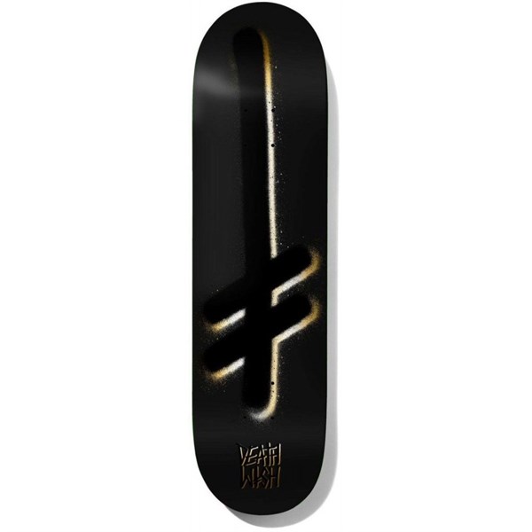 DEATHWISH 8.25 GANG LOGO BLK GOL DECK PROFESYONEL KAYKAY TAHTASI 