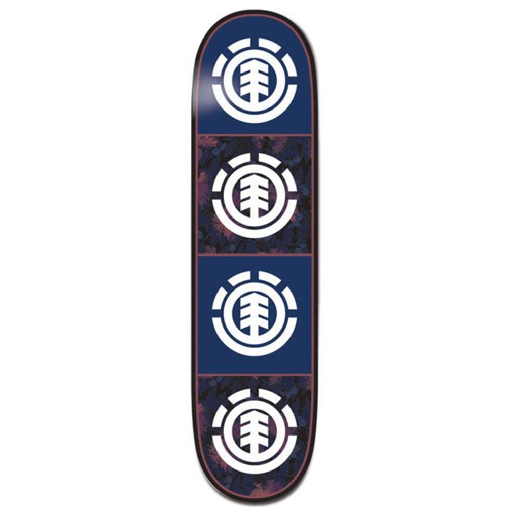 Element 8,25 Black Floral Quadrant Deck Kaykay Tahtası