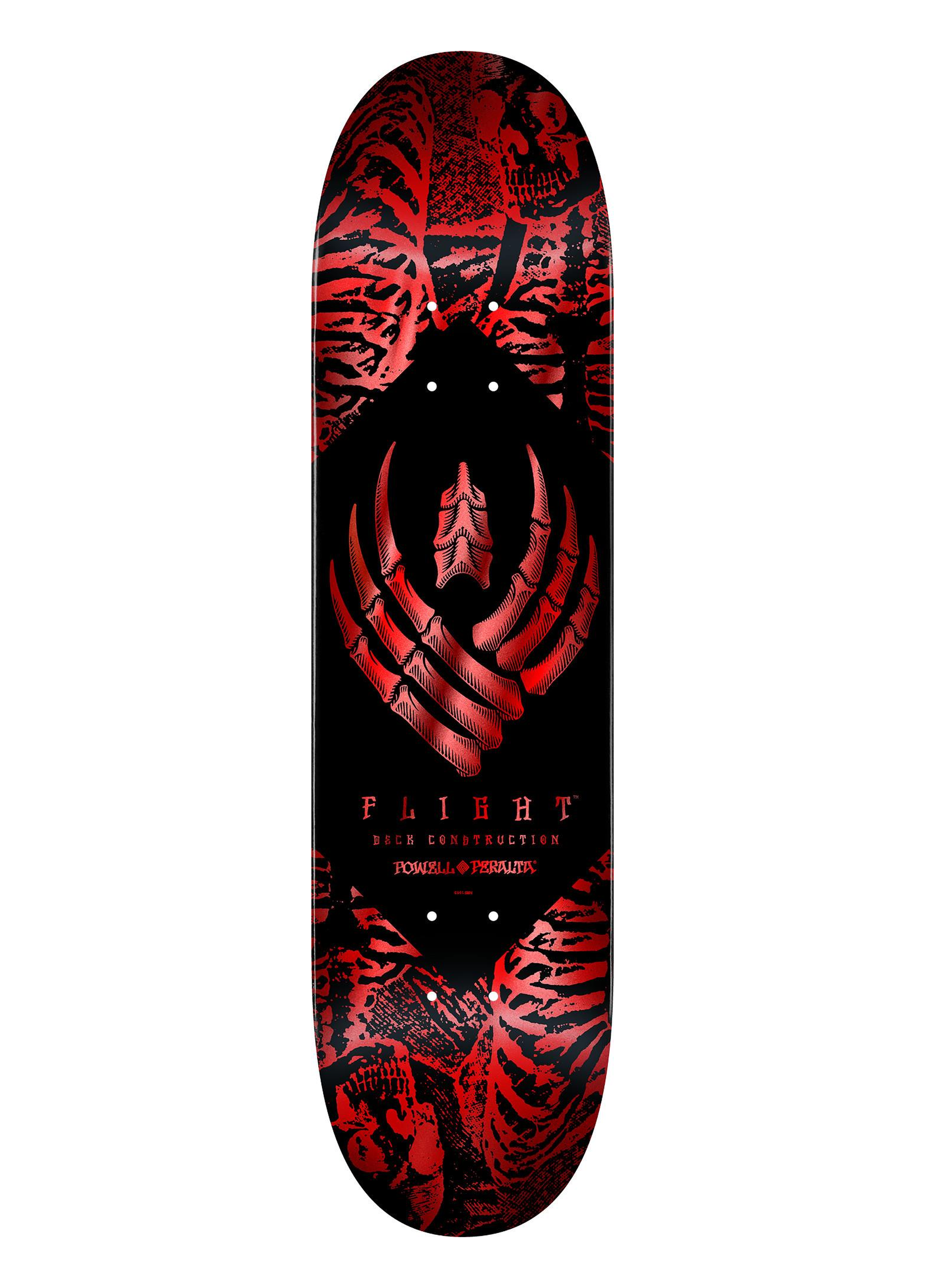 FLIGHT ® Powell Peralta 8.38 Skeleton Red Foil Deck Kaykay Tahtası 