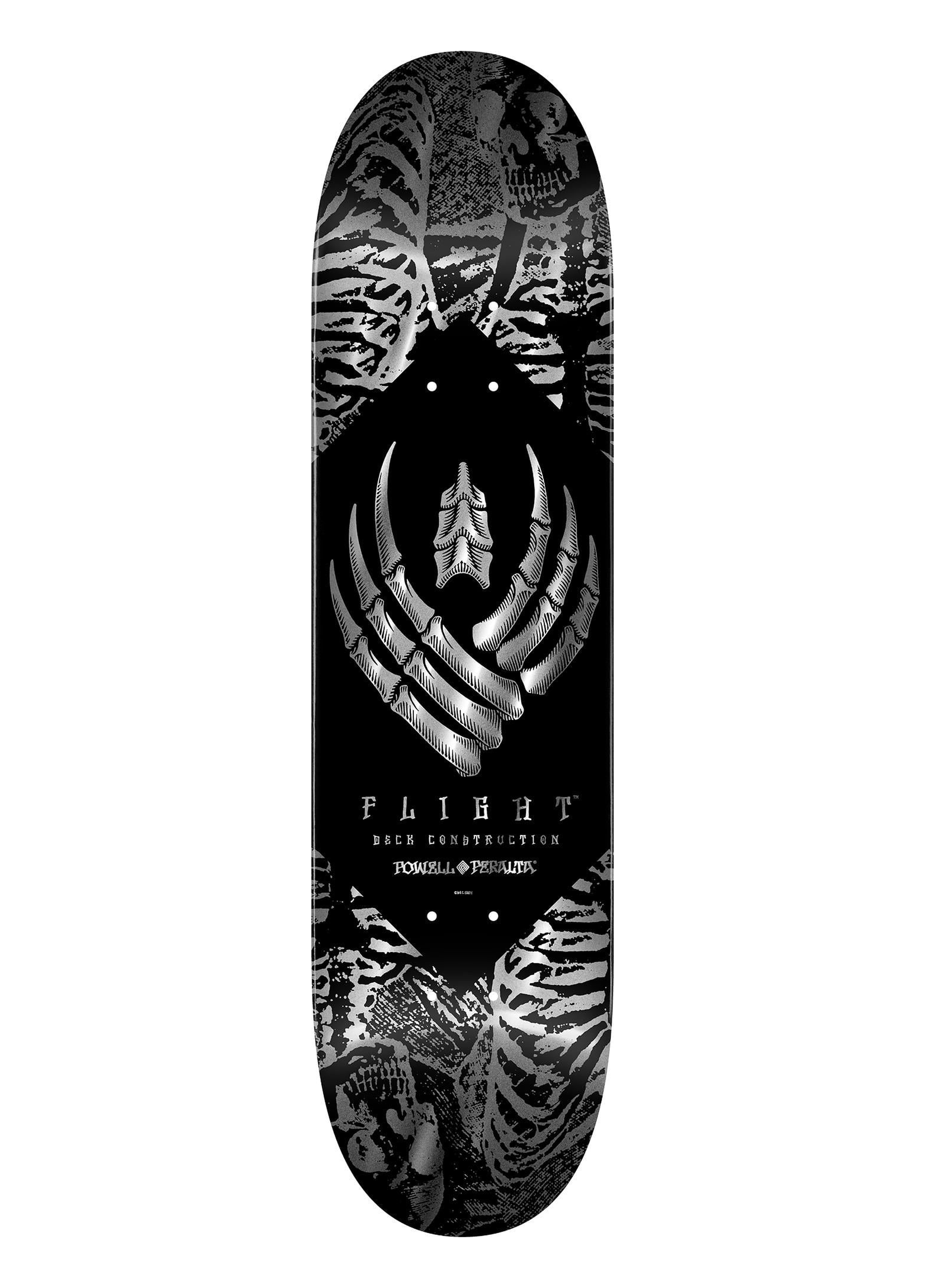 FLIGHT ® Powell Peralta 8.25 Skeleton Silver Foil Deck Kaykay Tahtası 