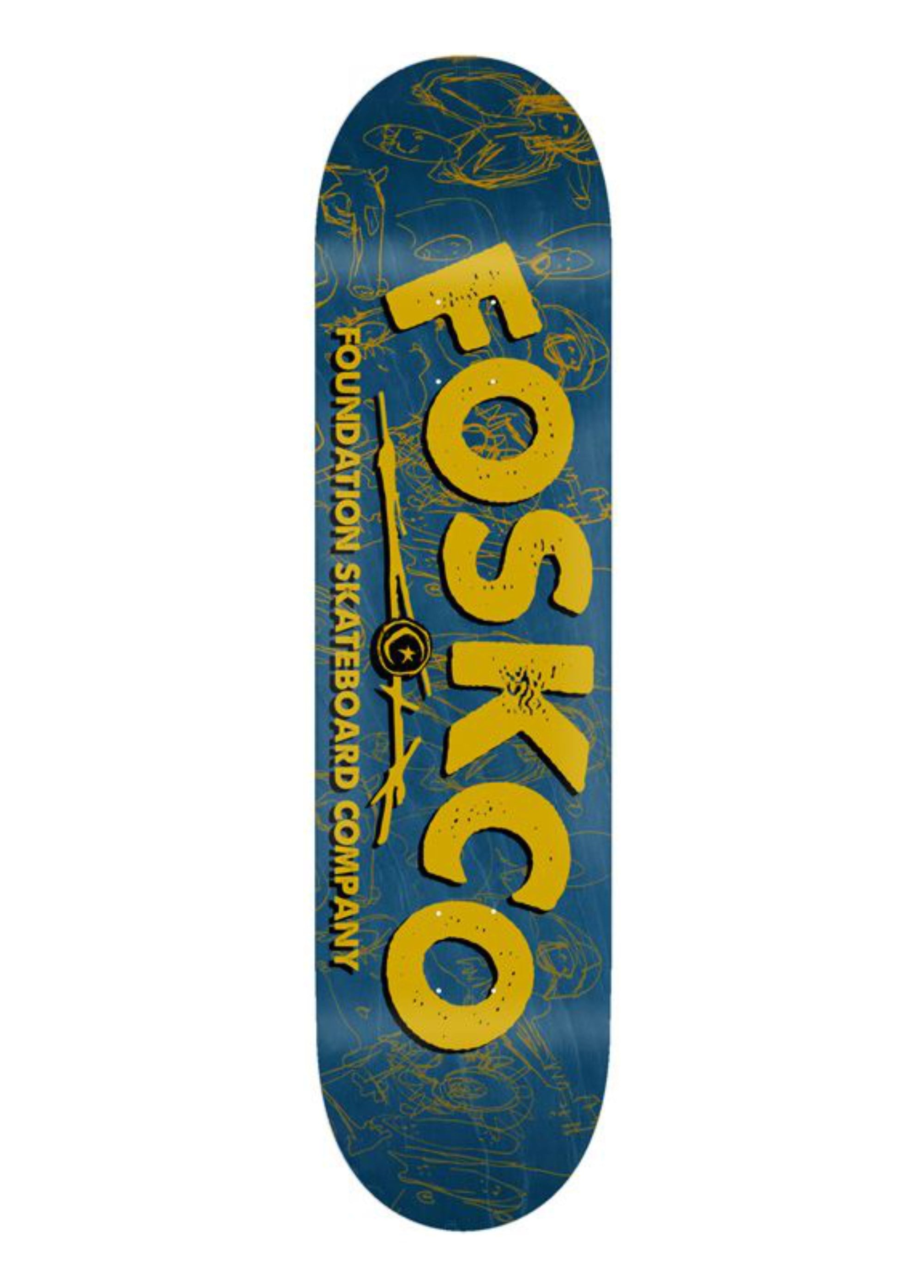 Foundation 8.0 Fosko Yellow Deck Profesyonel Kaykay Tahtası 