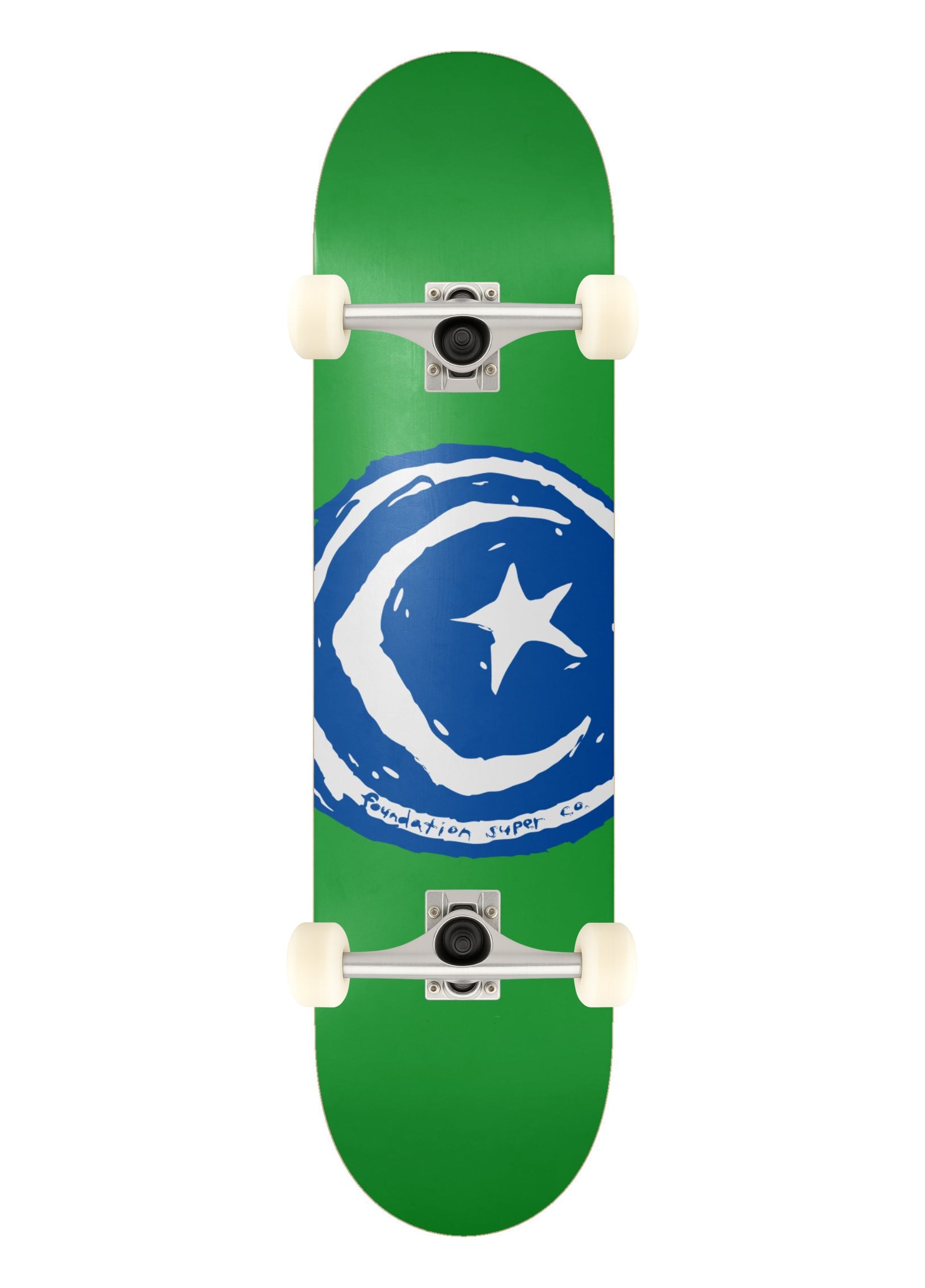 Foundation 8.50 Star And Moon Green Complete Profesyonel Kaykay 