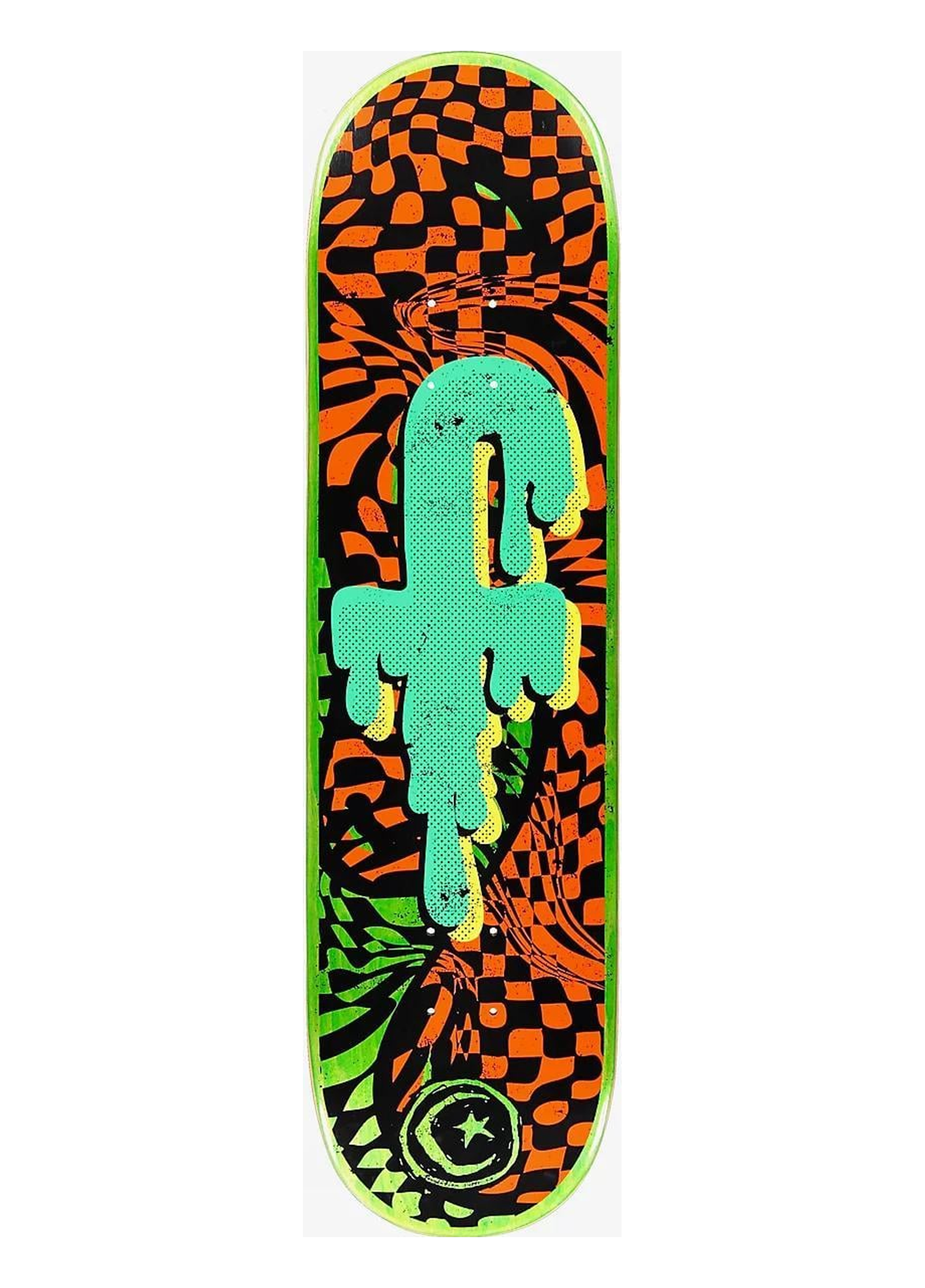 Foundation 8.13 F Melt Green Skateboard Deck 