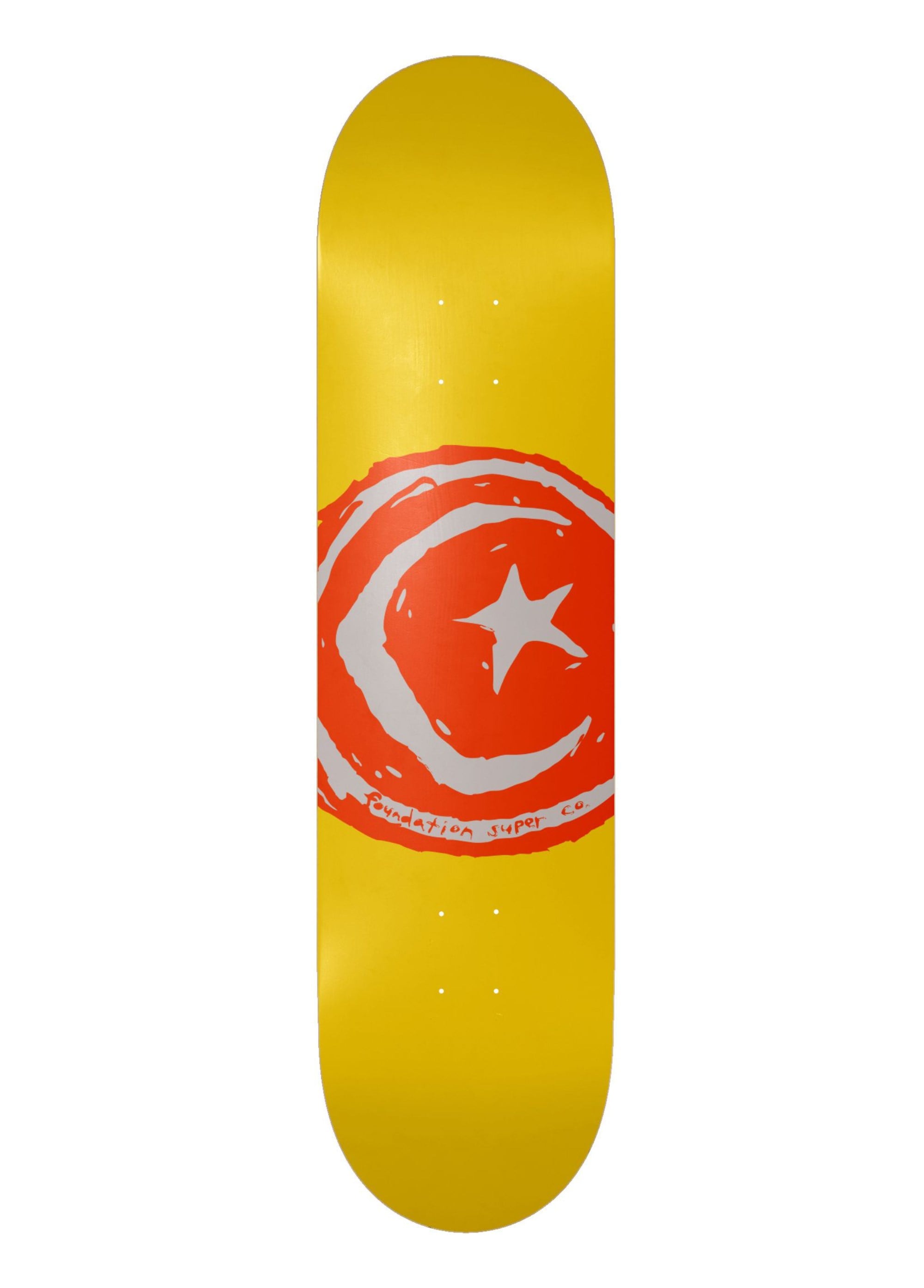 Foundation 8.25 Star & Moon Yellow Deck Profesyonel Kaykay Tahtası 