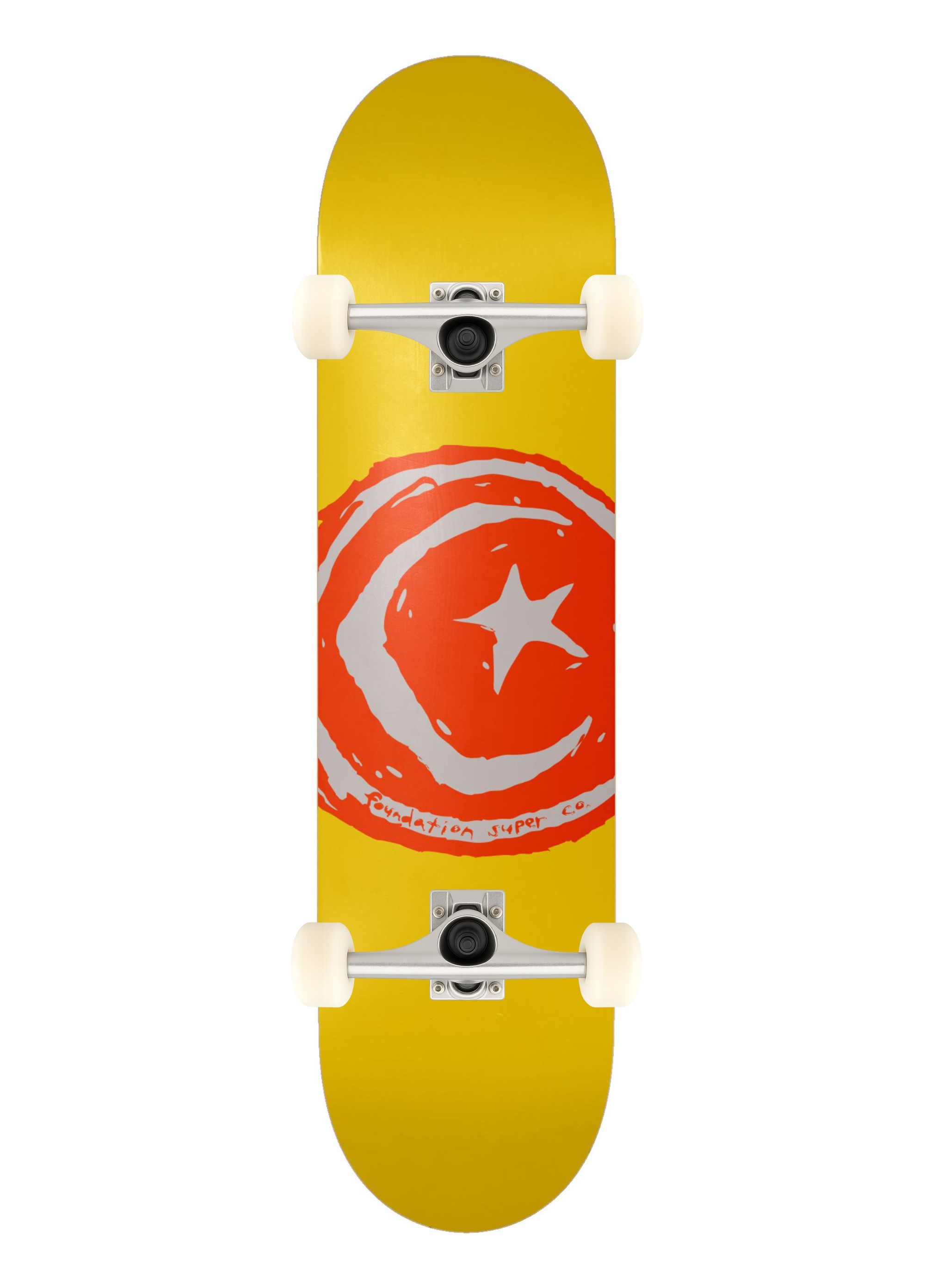 Foundation 8.25 Star And Moon Yellow Complete Profesyonel Kaykay 