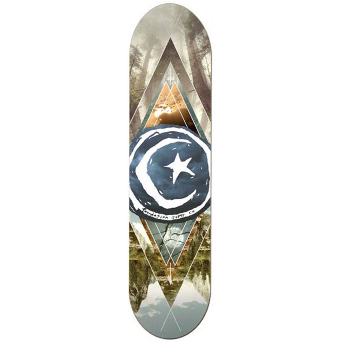Foundation 8,125 Star Moon Geometry Deck Kaykay Tahtası