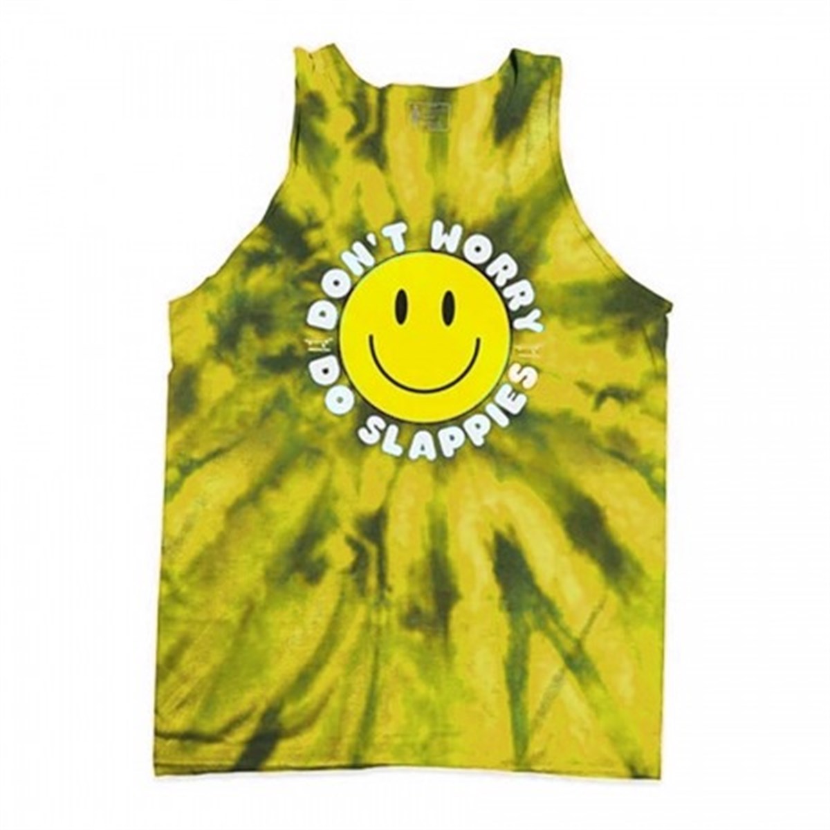 Girl Don't Worry Do Slappys Yellow Tank Askılı Tshirt
