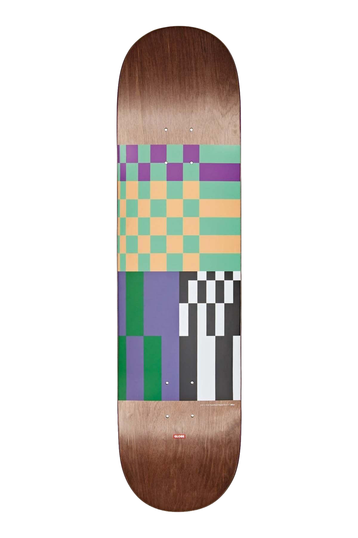 Globe 8.0 G2 Check Please - Dark Maple Grunge Deck Profesyonel Kaykay Tahtası 