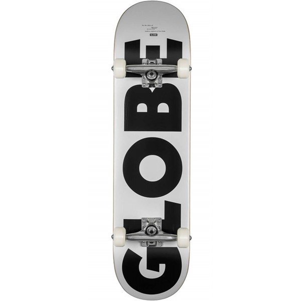 GLOBE 8.0 FUBAR WHITE BLACK COMPLETE PROFESYONEL KAYKAY 