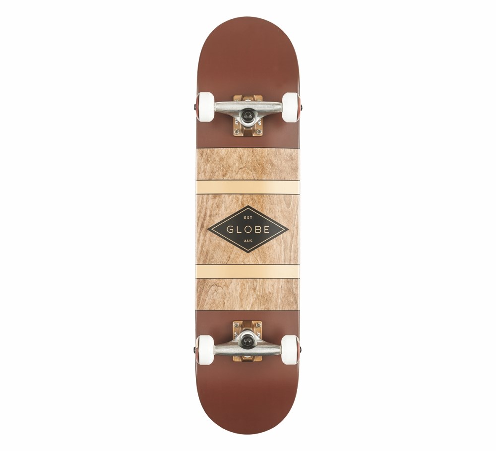GLOBE DIABLO OXBLOOD ANTI BRASS COMPLETE 7,75