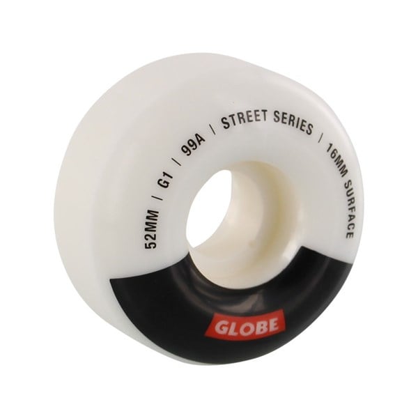 GLOBE G1 WHITE BLACK BAR 99A 52MM KAYKAY TEKERLEK SETİ 