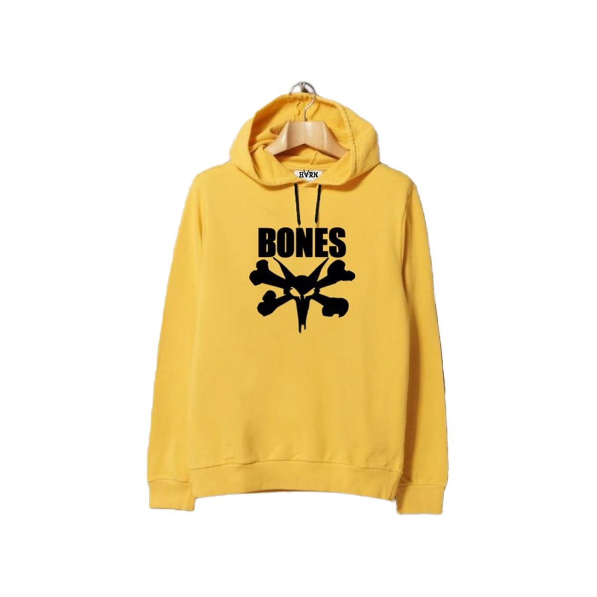 HORN SKATEBOARDS BONES SWEATSHIRT YELLOW