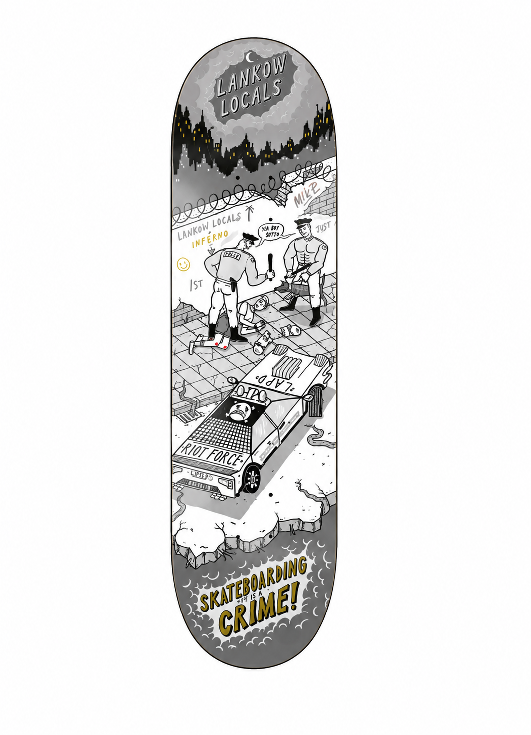 Inpeddo 7.875 It's A Crime Deck Profesyonel Kaykay Tahtası 