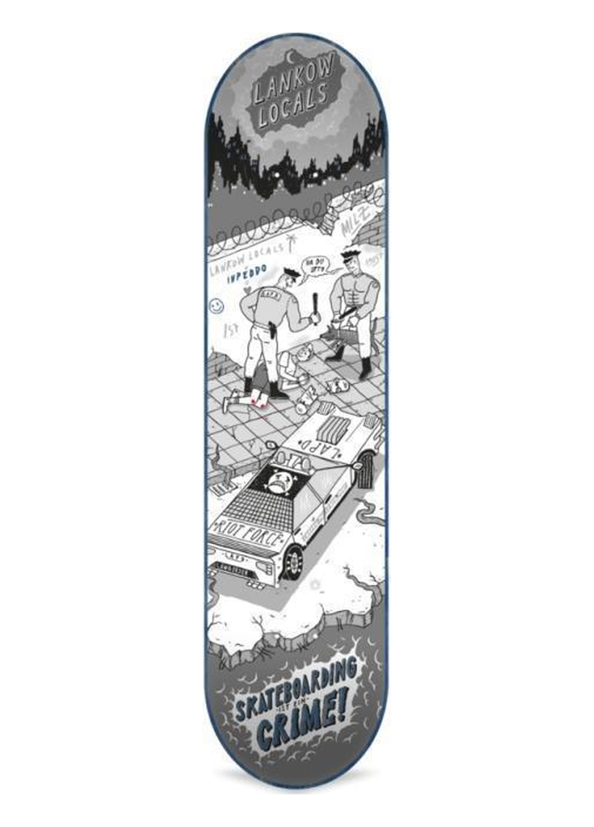 Inpeddo 8.5 It's A Crime Deck Profesyonel Kaykay Tahtası 1 