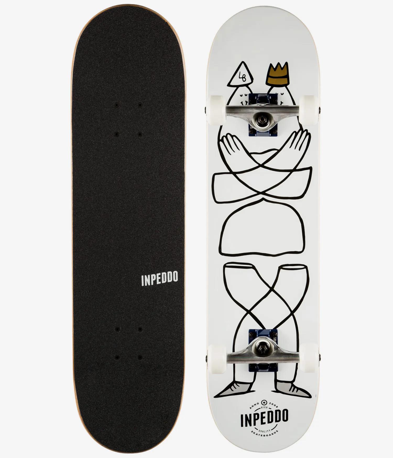 Inpeddo 8,0 Lucas Beaufort Smarty White Complete Profesyonel Kaykay 