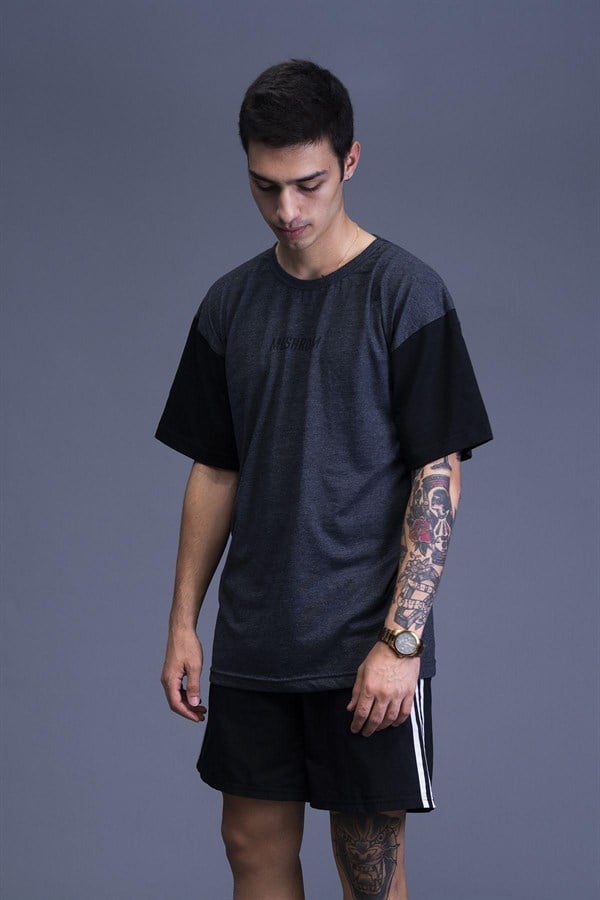 MUSHROOM Anthracite & Black T-Shirt 