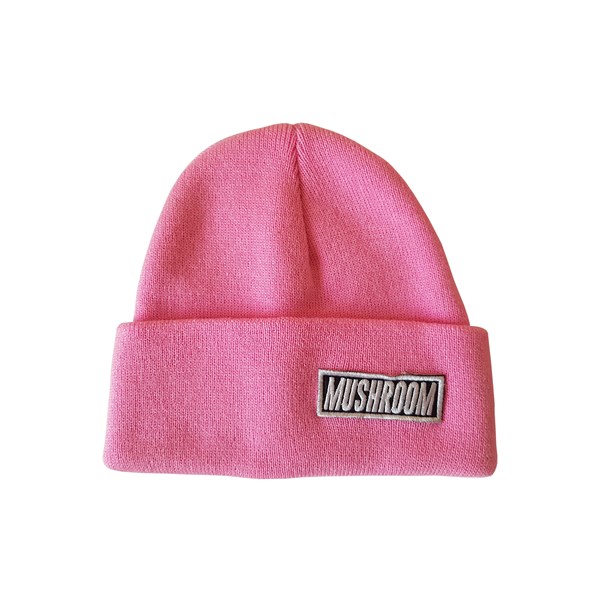 Mushroom Beanie-Flamingo 